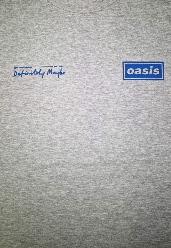 Oasis- Definitely Maybe Tracklistning  T-Shirt