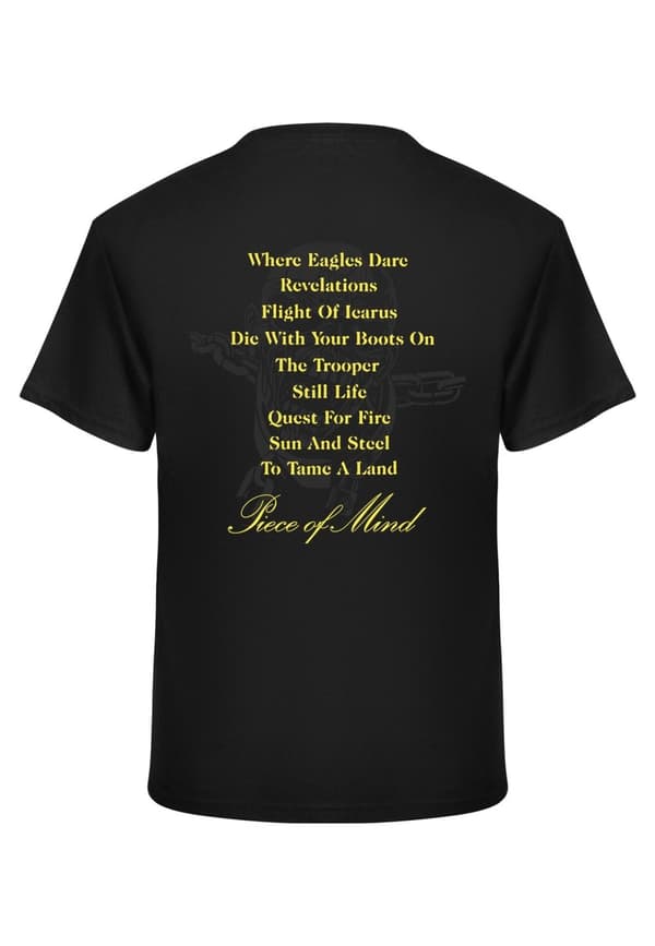 Iron Maiden Piece of Mind Tracks  T-Shirt