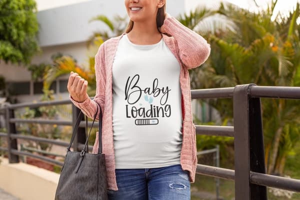 Mamma T-shirt ,  Baby loading