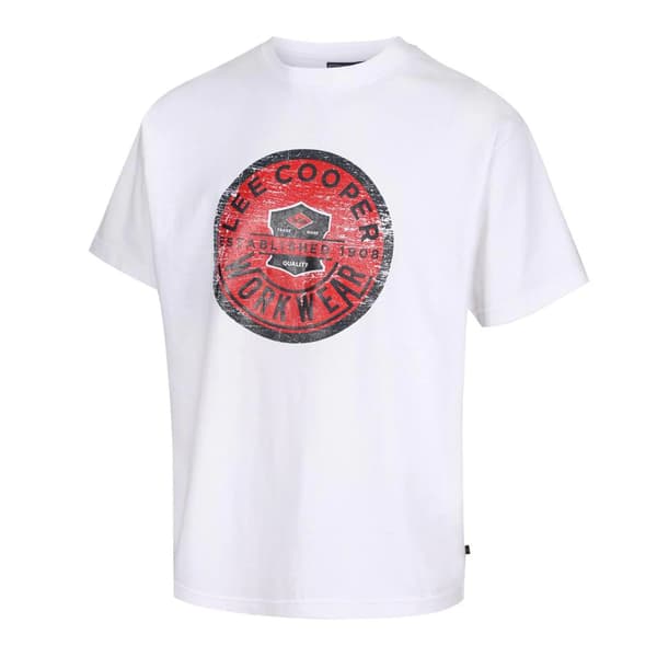 Lee Cooper T-shirt med grafisk print til mænd White XL