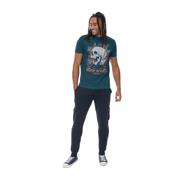Duke Mens Neal D555 Skull Crew Neck Kingsize T-Shirt