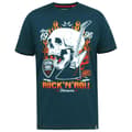 Miniatyrbild 1 av 3: Duke Mens Neal D555 Skull Crew Neck Kingsize T-Shirt