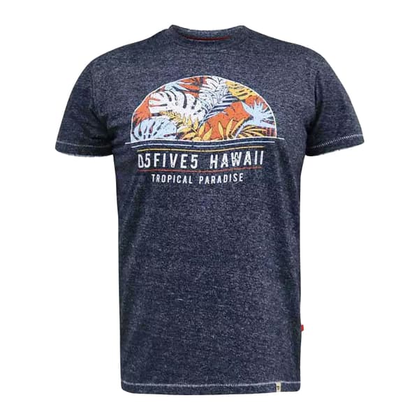 Duke Mens D555 Upton Hawaii Leaf Print T-Shirt