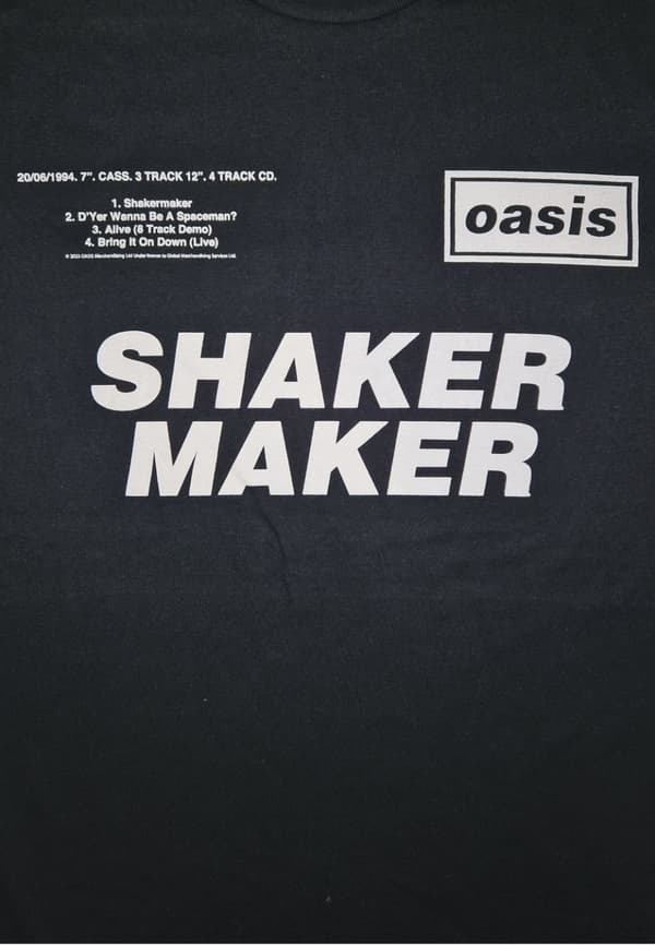 Oasis Shakermaker Tracklisting  T-Shirt