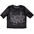 Miniatyrbild 1 av 2: Lamb Of God Dam/Lady Logo Mesh Crop Top
