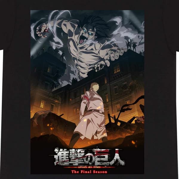 Attack on Titan Unisex Adult Final Season Poster T-Shirt