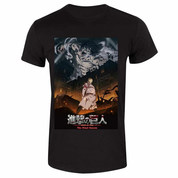 Attack on Titan Unisex Adult Final Season Poster T-Shirt