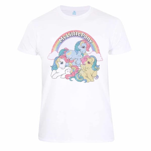 My Little Pony Unisex Vintage T-Shirt för vuxna White XL