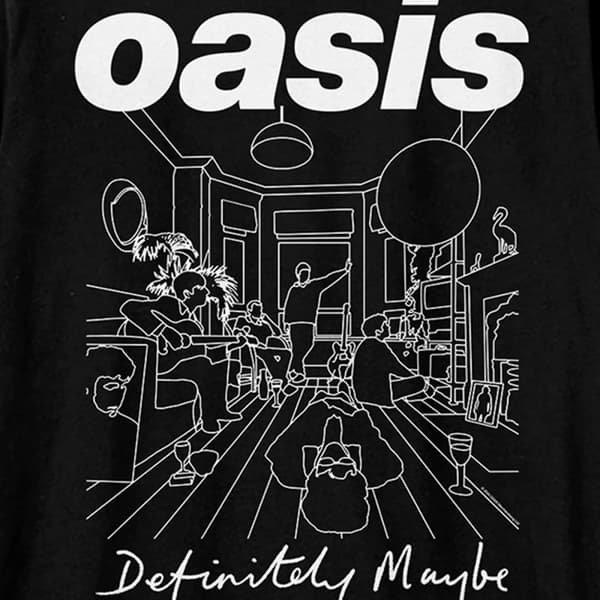 Amplified Unisex Adult Definitely Maybe Oasis T-Shirt