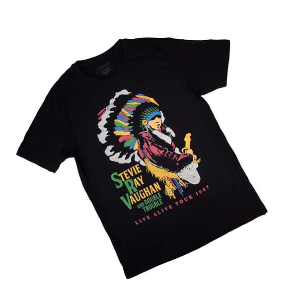 Stevie Ray Vaughan Unisex Adult Double Trouble T-Shirt
