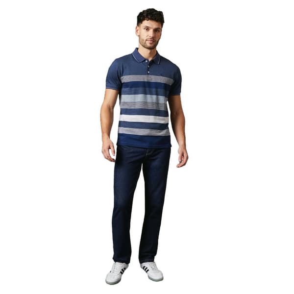 Maine Mens Oakland Stripe Polo Shirt