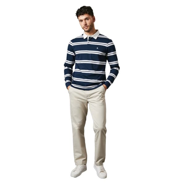 Maine Mens Milton Stripe Rugby Style T-Shirt