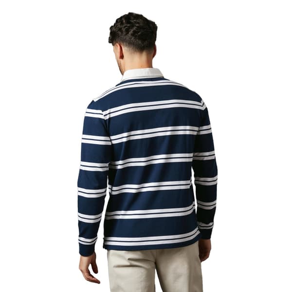 Maine Mens Milton Stripe Rugby Style T-Shirt