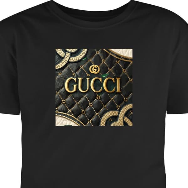 Voksen T-shirt | Behagelig T-shirt til Voksne Gucci Sort Stor