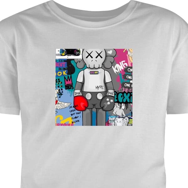 T-shirt til Børn | Klassisk Børne T-shirt Art Grå 1-2 År