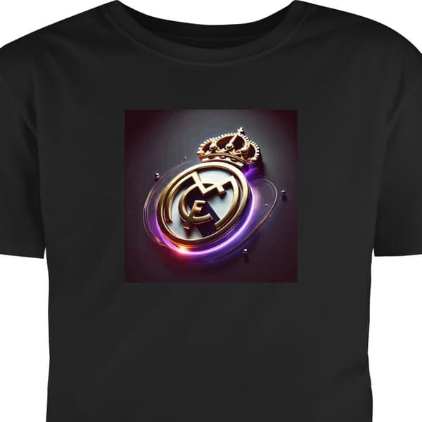 T-shirt för Barn | Klassisk Barn-T-shirt Real Madrid CF Svart 12-13 År