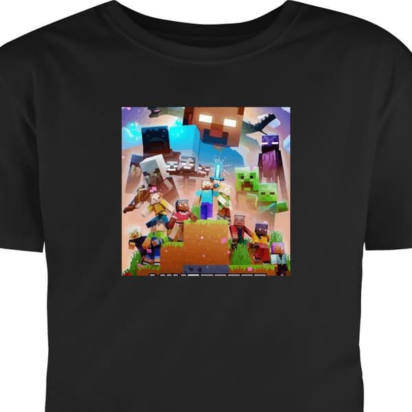 Vuxen-T-shirt | Bekväm T-shirt för Vuxna Minecraft