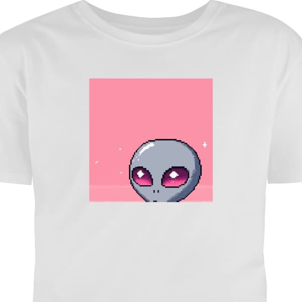 T-shirt til Børn | Klassisk Børne T-shirt Alien Smoothie