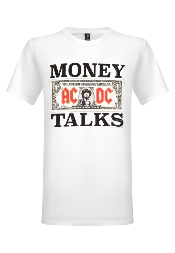 AC/DC Money Talks Valkoinen T-Paita