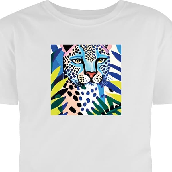 Voksen-T-skjorte | Komfortabel T-skjorte for Voksne Vivid Leop