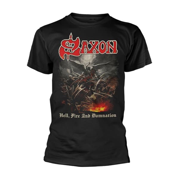 SAXON - T-SHIRT, HELL, FIRE AND DAMNATION XXL