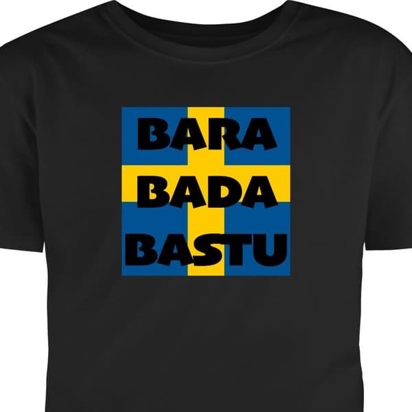 Vuxen-T-shirt | Bekväm T-shirt för Vuxna Bara Bada Bastu - KAJ