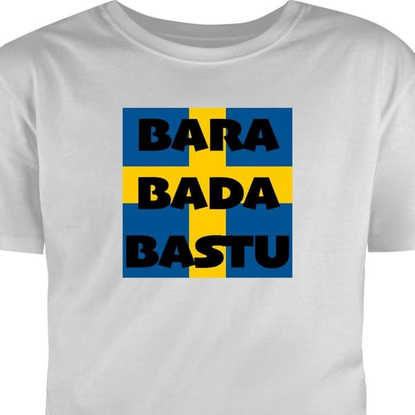 T-paita Lapsille | Klassinen Lasten T-paita Bara Bada Sauna -