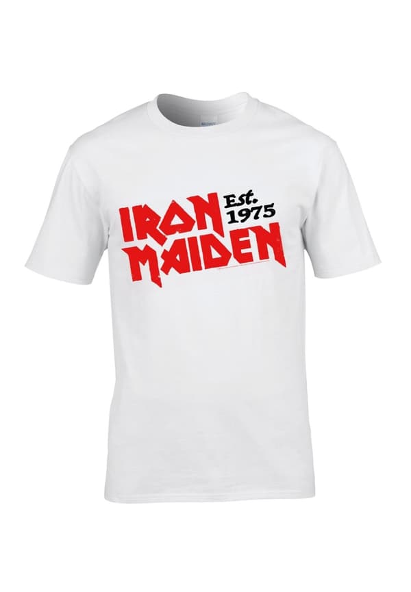 Iron Maiden  Slanted Established Logo  T-Shirt