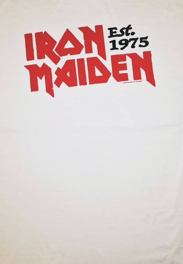 Iron Maiden  Slanted Established Logo  T-Shirt