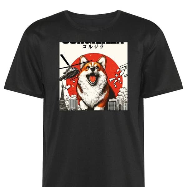 Sport-T-shirt för Vuxen | Bekväm Tränings-T-shirt Corgizilla