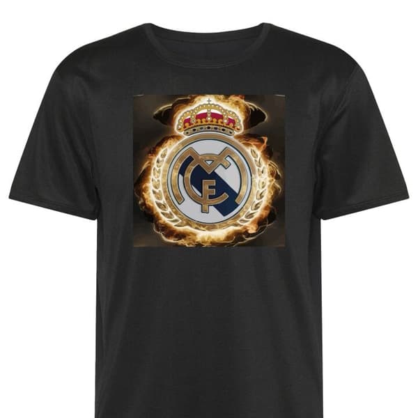 Sport-T-shirt för Vuxen | Bekväm Tränings-T-shirt Real Madrid Svart Large