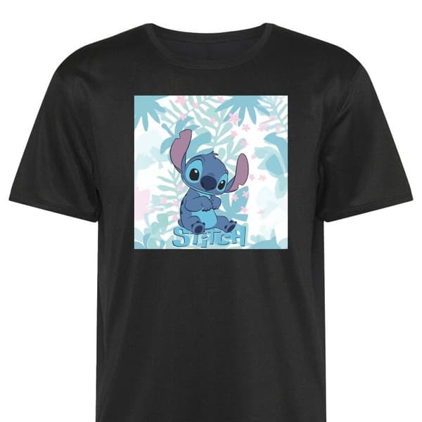 Urheilu T-paita Aikuisille | Mukava Treeni T-paita Stitch logo