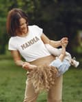 Miniatyrbild 3 av 5: Leopard Mamma T-shirt Sommarmode T-tröja Kortärmad Dam unisex fit tryck
