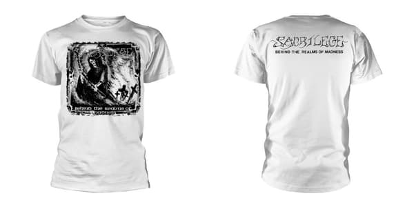 SACRILEGE - T-SHIRT, BEHIND THE REALMS OF MADNESS (WHITE) S