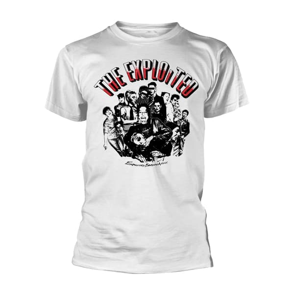 EXPLOITED, THE - T-SHIRT, BARMY ARMY (WHITE) M