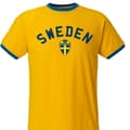 Miniatyrbild 2 av 5: Sweden T-shirt curve design med ISAK 9 - gul tipped fotbolls t-tröja