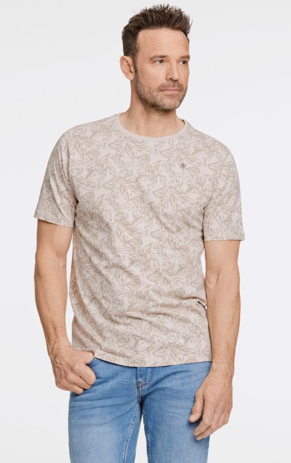 Jacks - T-shirt 3-400099 Bladmönstrad