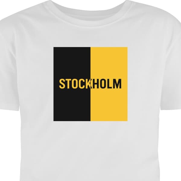 T-shirt för Barn | Klassisk Barn-T-shirt Stockholm – fotboll