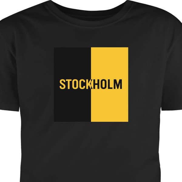 T-shirt för Barn | Klassisk Barn-T-shirt Stockholm – fotboll