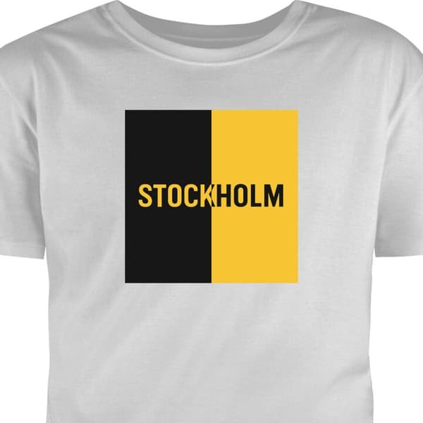 T-shirt för Barn | Klassisk Barn-T-shirt Stockholm – fotboll