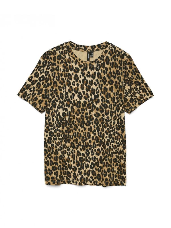 Vero Moda - vmPaulina AOP SS T-shirt Verena Print Beige XS