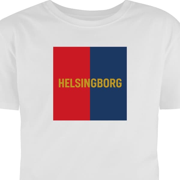 Vuxen-T-shirt | Bekväm T-shirt för Vuxna Helsingborg – fotboll