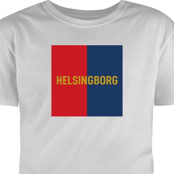 Vuxen-T-shirt | Bekväm T-shirt för Vuxna Helsingborg – fotboll