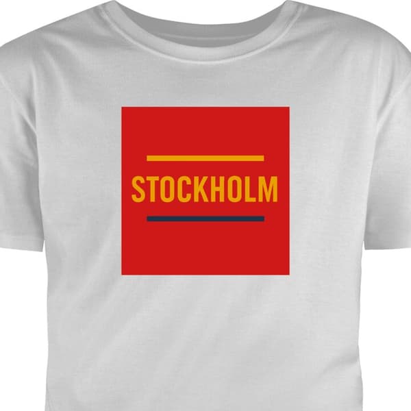 Voksen T-shirt | Behagelig T-shirt til Voksne Stockholm - Ishockey