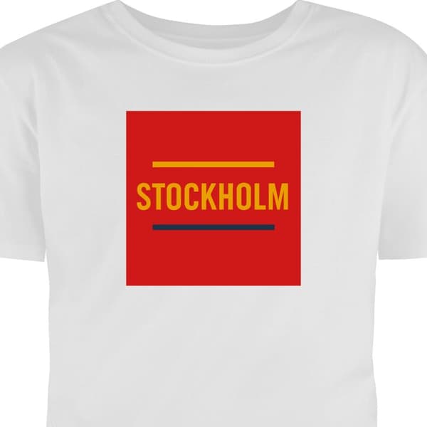 Voksen T-shirt | Behagelig T-shirt til Voksne Stockholm - Ishockey