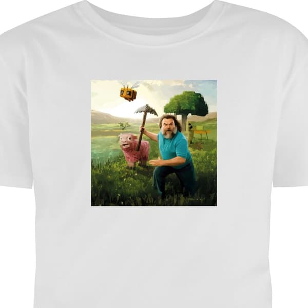 Vuxen-T-shirt | Bekväm T-shirt för Vuxna A Minecraft Movie