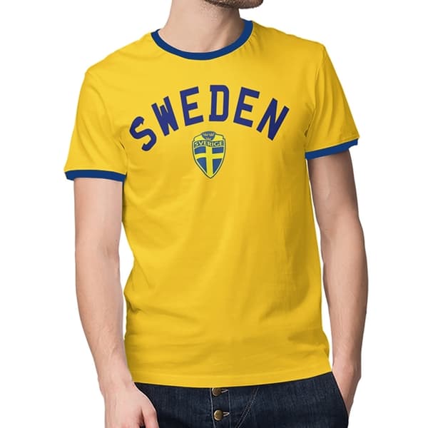 *REA* Sverige Isak T-shit Polyester Sports tröja med tryck fram & bak