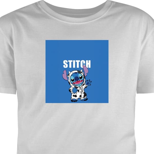 T-shirt för Barn | Klassisk Barn-T-shirt Stitch Grå 12-13 År