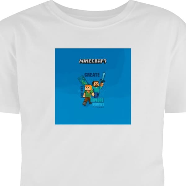 T-paita Lapsille | Klassinen Lasten T-paita Minecraft Luolat