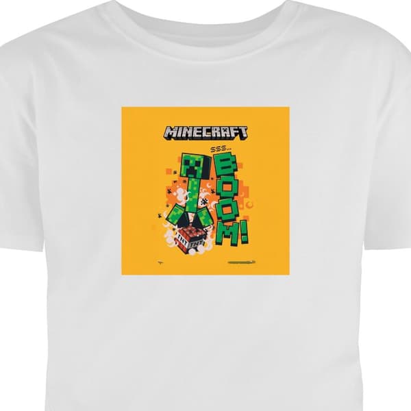 Voksen-T-skjorte | Komfortabel T-skjorte for Voksne Minecraft Boom